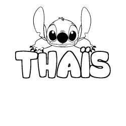 THA&Iuml;S - Stitch background coloring