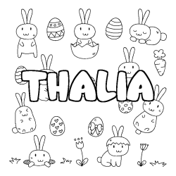 THALIA - Easter background coloring