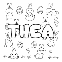 THEA - Easter background coloring