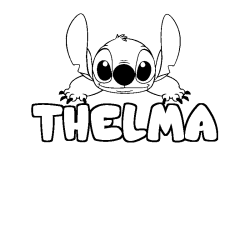 THELMA - Stitch background coloring