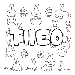 THEO - Easter background coloring