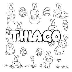 THIAGO - Easter background coloring