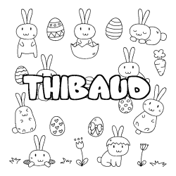 THIBAUD - Easter background coloring