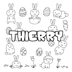THIERRY - Easter background coloring