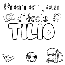 TILIO - School First day background coloring