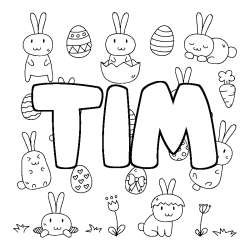 TIM - Easter background coloring
