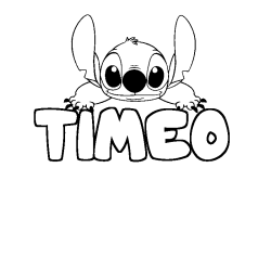 TIMEO - Stitch background coloring