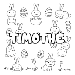 TIMOTH&Eacute; - Easter background coloring