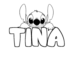 TINA - Stitch background coloring