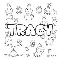 TRACY - Easter background coloring
