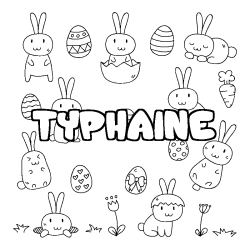 TYPHAINE - Easter background coloring