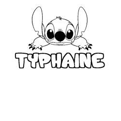 TYPHAINE - Stitch background coloring