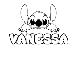 VANESSA - Stitch background coloring