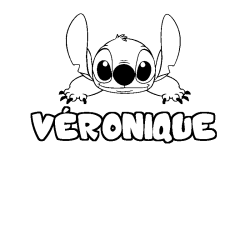 V&Eacute;RONIQUE - Stitch background coloring