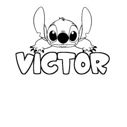 VICTOR - Stitch background coloring