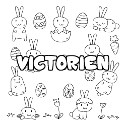 VICTORIEN - Easter background coloring