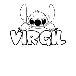 VIRGIL - Stitch background coloring