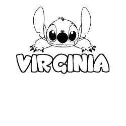 VIRGINIA - Stitch background coloring