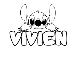 VIVIEN - Stitch background coloring
