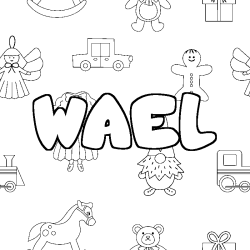 WAEL - Toys background coloring