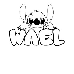 WA&Euml;L - Stitch background coloring