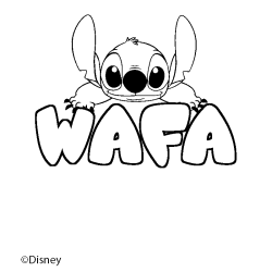 WAFA - Stitch background coloring