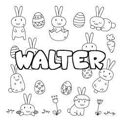 WALTER - Easter background coloring