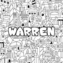 WARREN - City background coloring