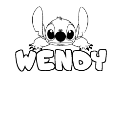 WENDY - Stitch background coloring