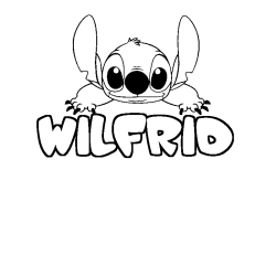 WILFRID - Stitch background coloring