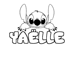 YA&Euml;LLE - Stitch background coloring