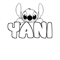 YANI - Stitch background coloring