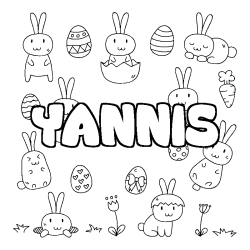 YANNIS - Easter background coloring