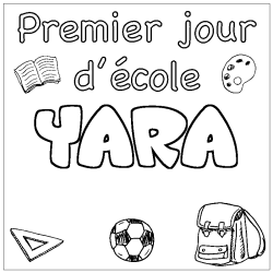 YARA - School First day background coloring