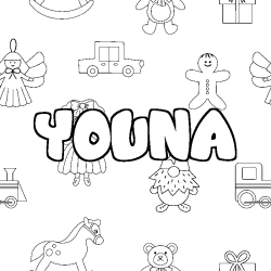 YOUNA - Toys background coloring
