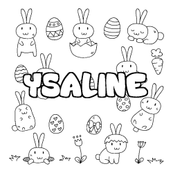 YSALINE - Easter background coloring