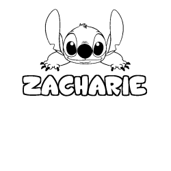 ZACHARIE - Stitch background coloring
