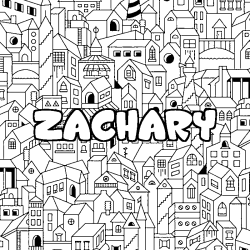 ZACHARY - City background coloring