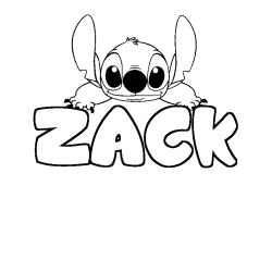 ZACK - Stitch background coloring