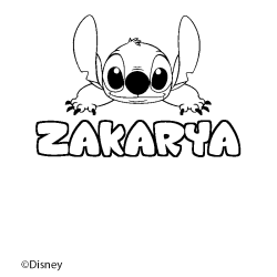 ZAKARYA - Stitch background coloring