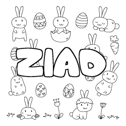 ZIAD - Easter background coloring