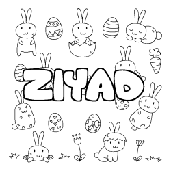 ZIYAD - Easter background coloring