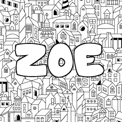 ZOE - City background coloring