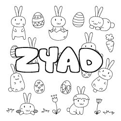 ZYAD - Easter background coloring