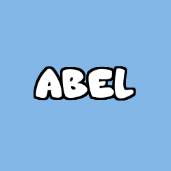 Coloring page first name ABEL