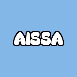Coloring page first name AISSA