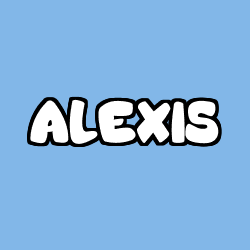 Coloring page first name ALEXIS