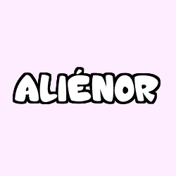 Coloring page first name ALIÉNOR