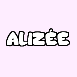 Coloring page first name ALIZÉE