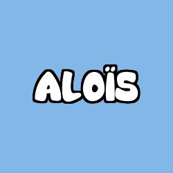 Coloring page first name ALOÏS